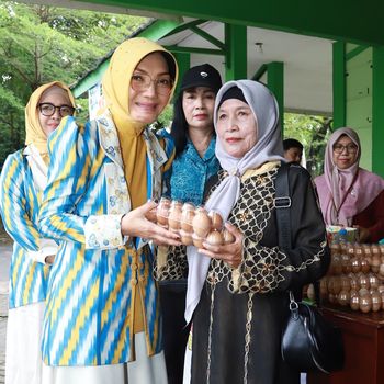TP PKK Kota Pontianak, Gelar Bazar Sebar 15 ribu Telur Murah