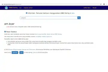 Illustrasi tangkap Layar KBBI kata ambyar
