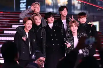 BTS performs during Dick Clark's New Year's Rockin' Eve With Ryan Seacrest 2020 on December 31, 2019 in New York City. (Photo by Noam Galai/Getty Images)