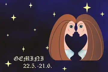 Ilustrasi zodiak gemini