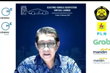 Direktur Mega Project PLN M.Ikhsan Asaad dalam sebuah webinar membahas ekosistem kendaraan listrik, Jumat (5/2/2021)