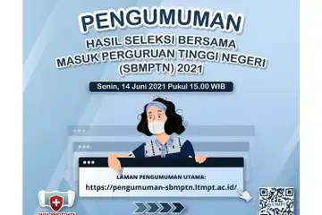 Poster pengumuman SBMPTN 2021