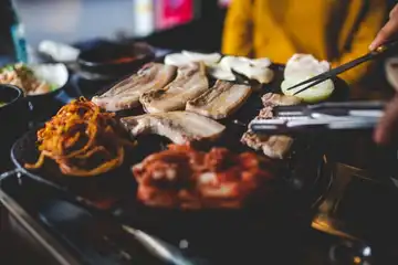 Ilustrasi Korean grill