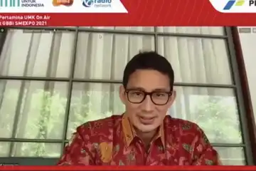 Menteri Pariwisata dan Ekonomi Kreatif Republik Indonesia, Sandiaga Salahudin Uno dalam Webinar Pertamina UMK di Radio Sonora tersebut.