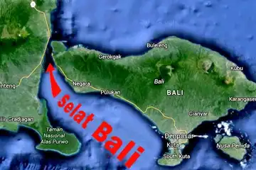 Ilustrasi selat Bali