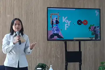 Disa rizky novianty, director Kalla Group saat jumpa pers KYF 2021
