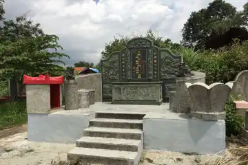 Ilustrasi makam Tionghoa yang memiliki arsitektur unik