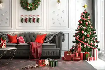 Illustrasi pohon Natal