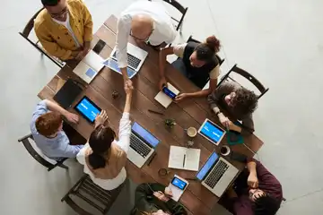 Illustrasi Rapat bisnis