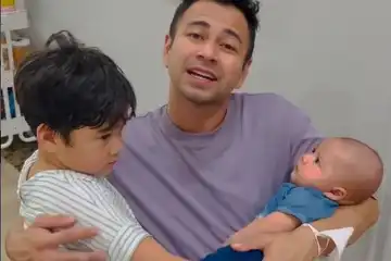 Raffi Ahmad dan 2 Anaknya