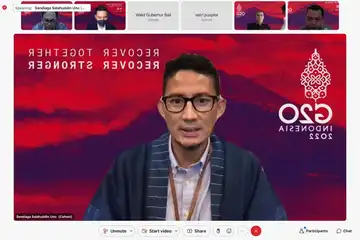 Menteri Pariwisata dan Ekonomi Kreatif/Kepala Badan Pariwisata dan Ekonomi Kreatif Sandiaga Salahuddin Uno 
