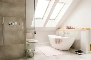 Ilustrasi kamar mandi.