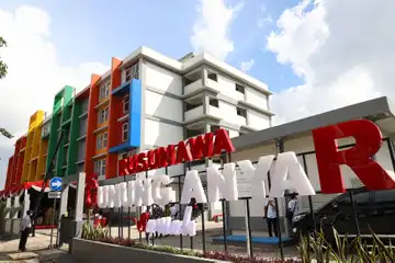 Rusunawa Gunung Anyar Sawah saat peresmian.