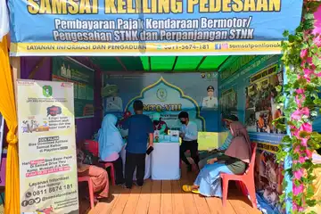 Pelayanan Samsat Keliling di wilayah desa Kubu Raya