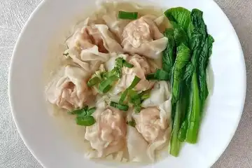 Illustrasi Resep Pangsit Rebus Kuah