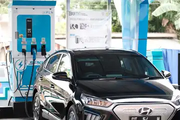 Ilustrasi Mudik Pakai Mobil Listrik