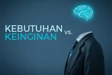 Ilustrasi perbedaan kebutuhan dan keinginan
