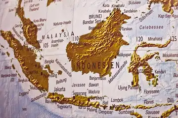 Ilustrasi pembagian waktu di Indonesia
