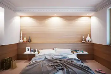 Ilustrasi feng shui kamar tidur yang baik untuk rezeki.