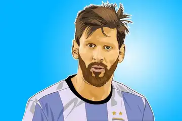 Ilustrasi Lionel Messi (GOAT)