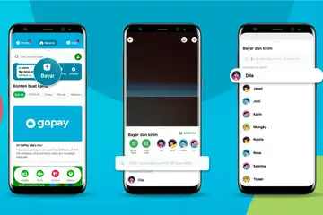 Ilustrasi cara tranfer dari Gopay ke Gopay