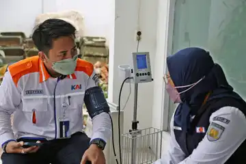 Awak Sarana Perkeretaapian (ASP) PT KAI Daop 1 Jakarta Jalani Tes Narkoba
