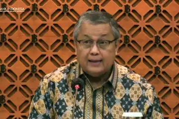 Gubernur BI, Perry Warjiyo, saat membacakan hasil RDG Bulanan Bulan Januari 2023 yang digelar secara streaming, Kamis (19/01/2023).