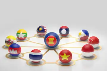 Ilustrasi peran Indonesia dalam bidang politik di ASEAN.