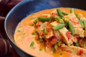 Hasil resep Kare Tempe Kacang Panjang