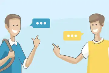 Ilustrasi contoh dialog showing appreciation