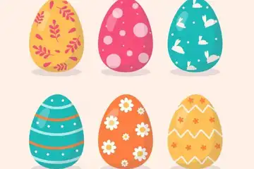 Ilustrasi Cara Menghias Telur Paskah