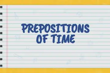 Ilustrasi preposition of time