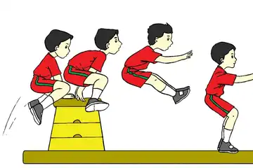 Ilustrasi lompat kangkang