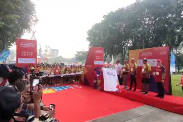 Sambut Borobudur Marathon Powered by Bank Jateng, Bank Jateng Friendship Run Dimulai dari Jakarta
