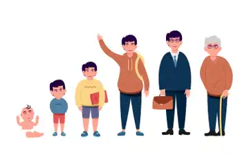 ilustrasi Pertumbuhan dan Perkembangan Manusia