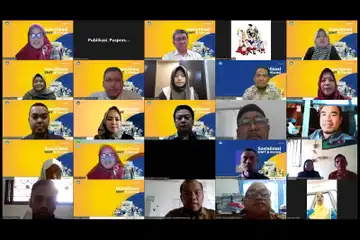Acara Sosialisasi SIMT dan Aplikasi Kurasi yang digelar secara daring, di Bekasi, Jawa Barat, pada Selasa (20/6).