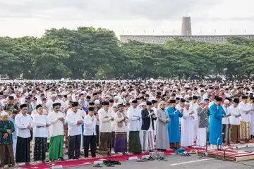 ilustrasi sholat idul adha