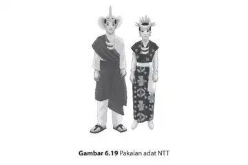Pakaian adat atau tradisional NTT (Nusa Tenggara Timur).