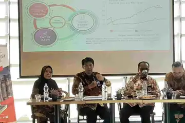 Journalist update OJK regional VI Sulampua di Makassar, Selasa (11/7/2023).