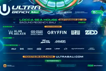 ULTRA Beach Bali dan Resistance Bali Umumkan Headliner Tahun 2023,  Ada Zedd, Alan Walker, Dubfire hingga Ilario Alicante 