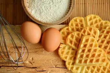 Cara membuat atau resep waffle yang mudah.