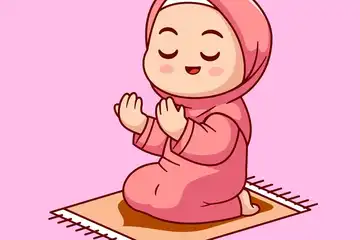 Illustrasi Berdoa