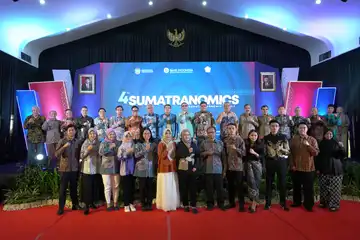 KPw BI Provinsi Sumatera Utara (Sumut) bersama Dewan Riset dan Inovasi Sumatera Utara, serta Ikatan Sarjana Ekonomi Indonesia Cabang Medan.