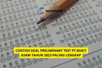 ilustrasi Contoh Soal Preliminary Test PT Bukit Asam Tahun 2023 Paling Lengkap