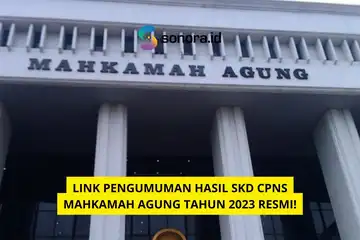 ilustrasi Link Pengumuman Hasil SKD CPNS Mahkamah Agung Tahun 2023 RESMI!