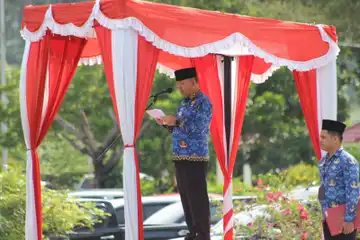 Pemkab Landak Gelar Upacara Peringatan HUT Ke-52 KORPRI Tahun 2023.