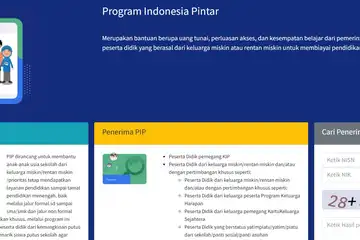 Tangkapan layar laman PIP Kemdikbud