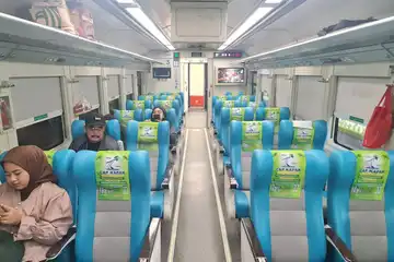Ilustrasi Gerbong KA Papandayan Relasi Gambir-Garut