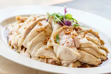 Hasil resep Ayam Rebus ala Hainan