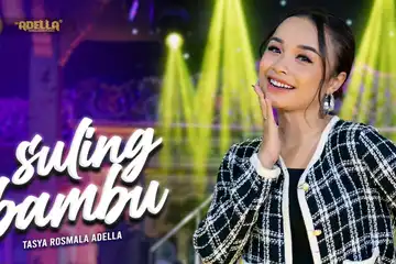 Ilustrasi lirik dan chord 'Suling Bambu' yang dibawakan oleh Tasya Rosmala feat. OM Adella.